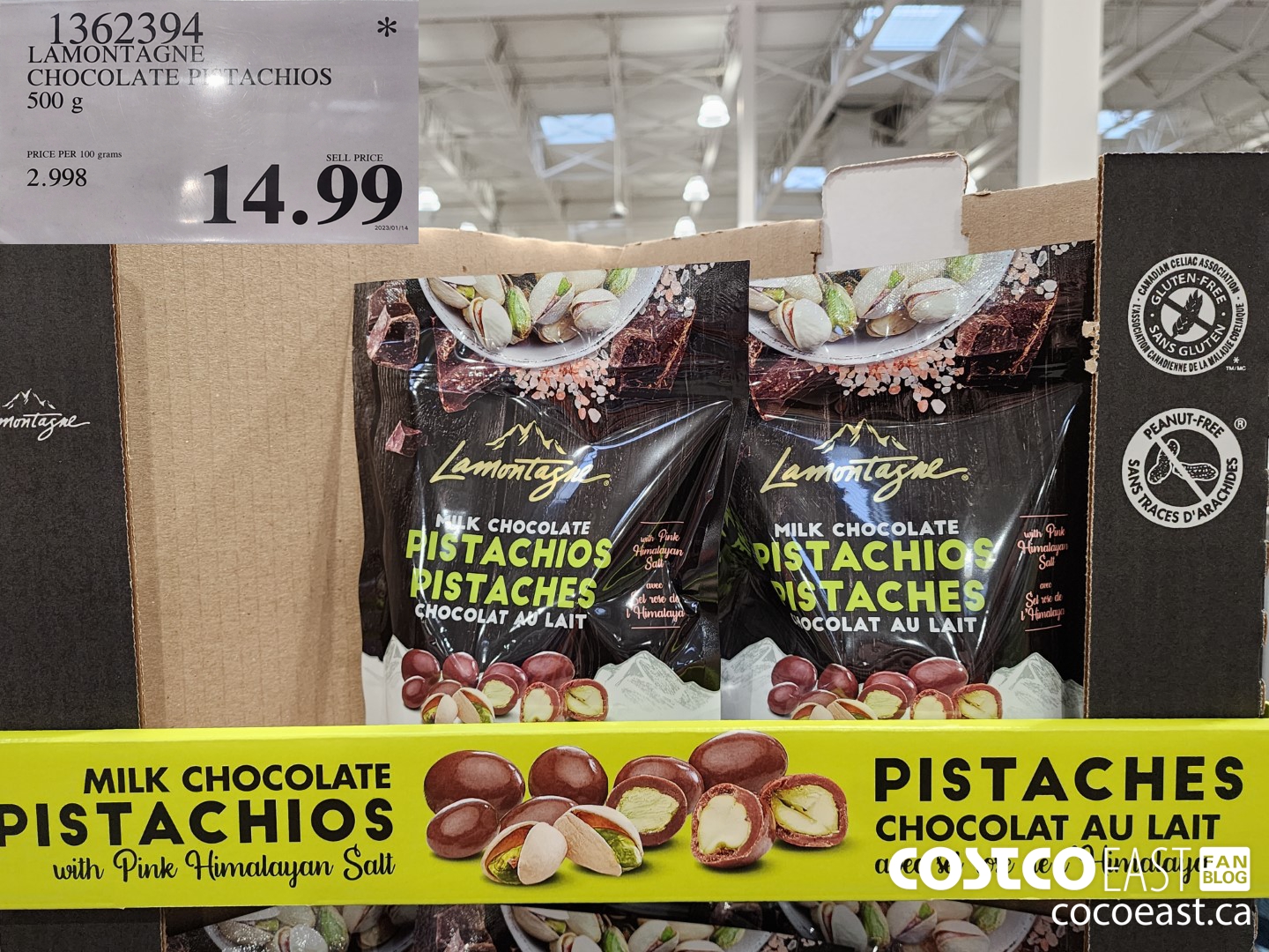Costco East snacks, chocolate, nuts & protein bar Super Post March 22nd