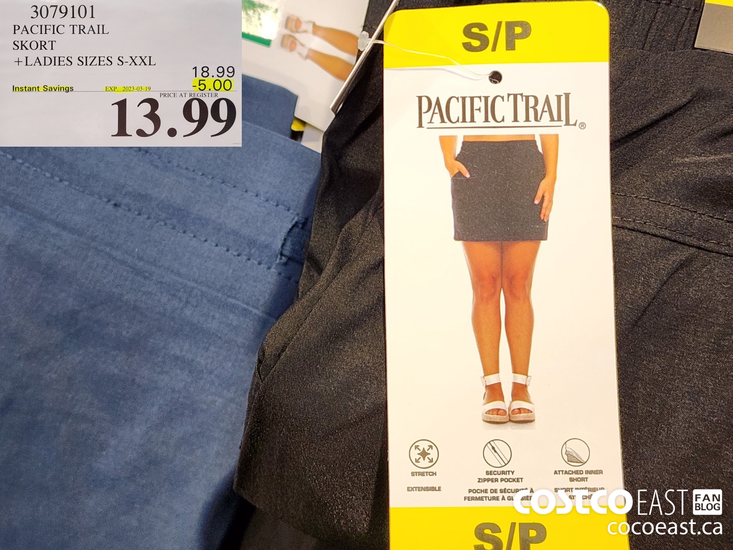 3079101 PACIFIC TRAIL SKORT LADIES SIZES S XXL 5 00 INSTANT SAVINGS EXPIRES ON 2023 03 19 13 99 Costco East Fan Blog