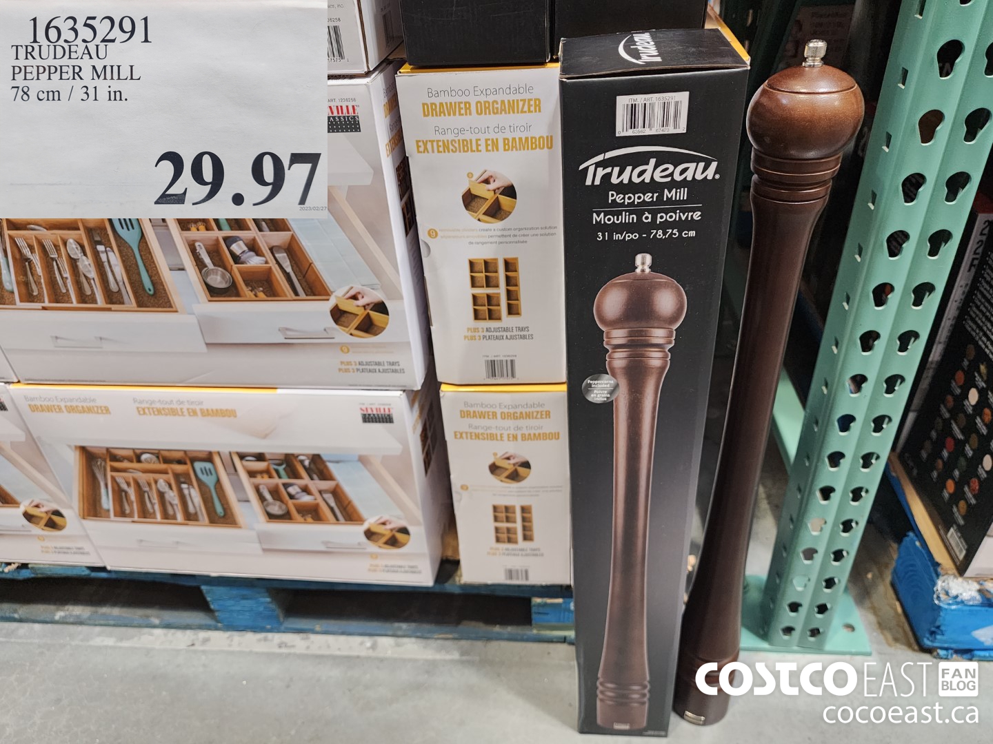 Costco East Appliances Kitchenware Super Post March 15th 2023   TRUDEAU PEPPER MILL 78cm  31 In 20230315 72596 