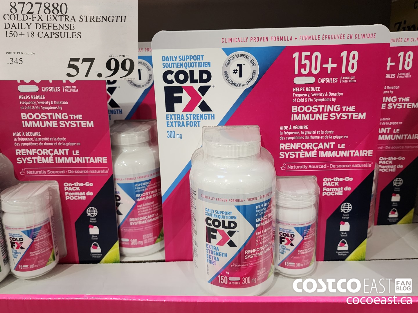 8727880 COLD FX EXTRA STRENGTH DAILY DEFENSE 150 18 CAPSULES 57 99 