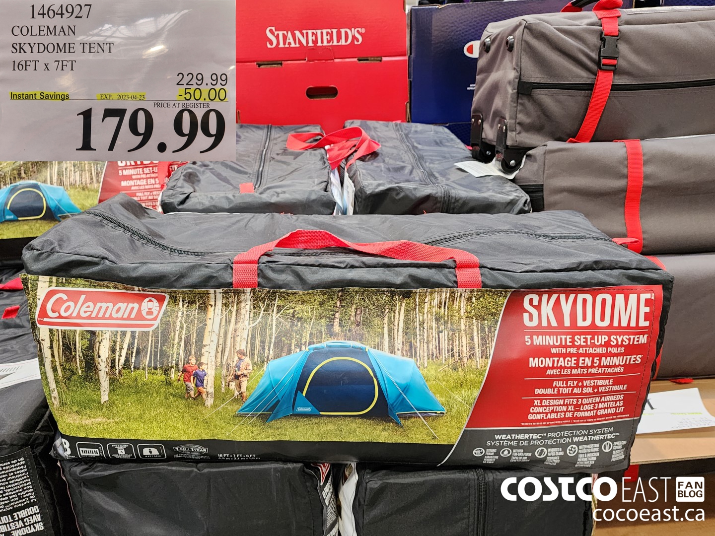 1464927 COLEMAN SKYDOME TENT 16FT X 7FT 50 00 INSTANT SAVINGS