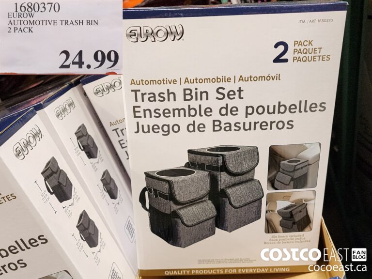 1680370 EUROW AUTOMOTIVE TRASH BIN 2 PACK 24 99 Costco East Fan Blog