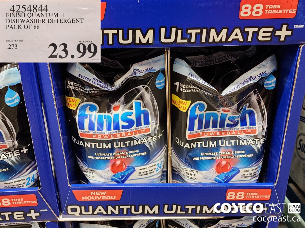 4254844 FINISH QUANTUM DISHWASHER DETERGENT 88 tabs 23 99 Costco East
