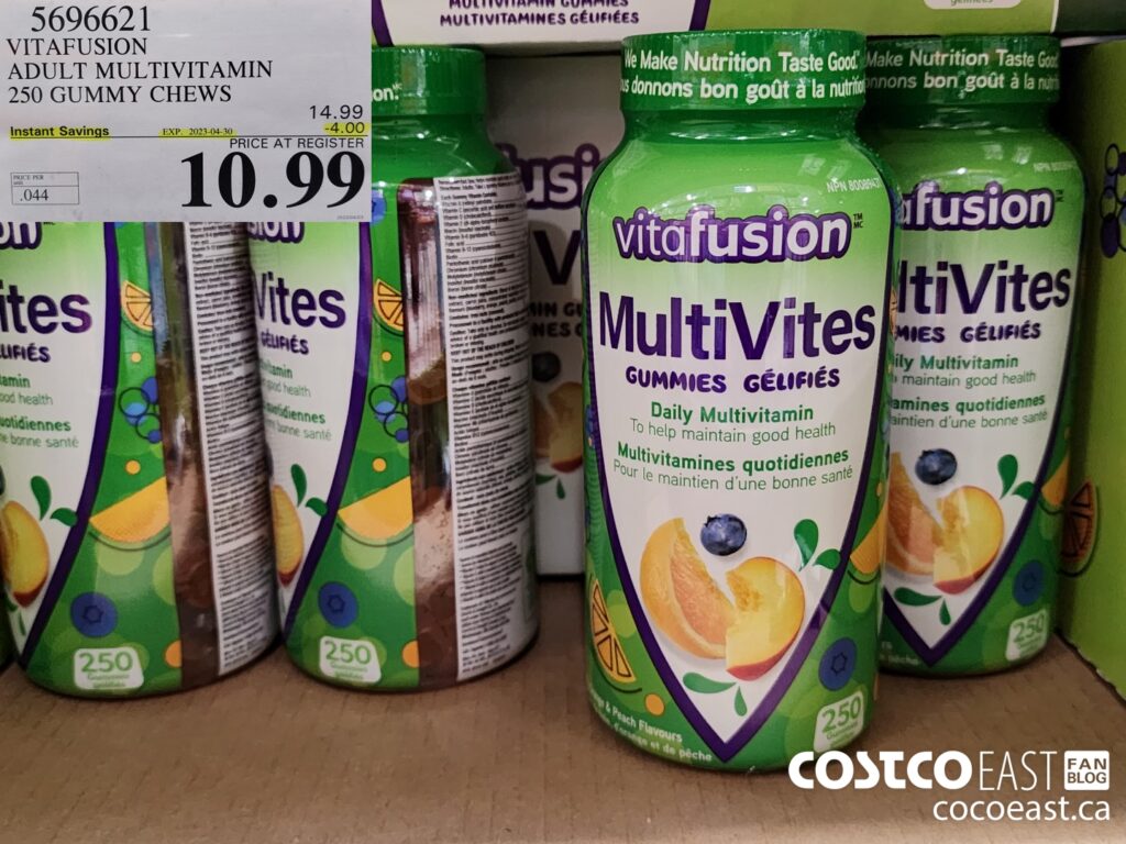 569662 VITAFUSION ADULT MULTIVITAMIN 250 GUMMY CHEWS 4 00 INSTANT