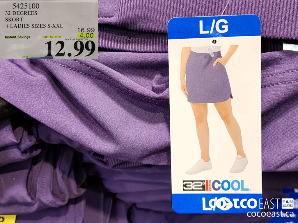5425100 32 DEGREES SKORT LADIES SIZES S XXL 4 00 INSTANT SAVINGS EXPIRES ON 2023 05 28 12 99