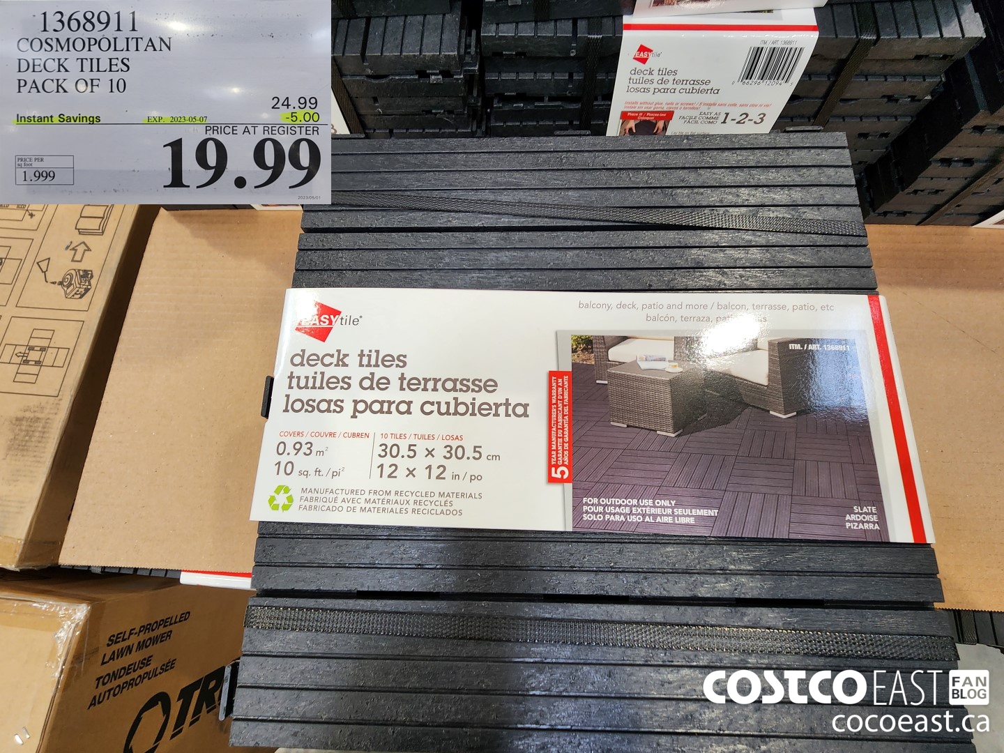 1368911 COSMOPOLITAN DECK TILES PACK OF 10 5 00 INSTANT SAVINGS EXPIRES ON 2023 05 07 19 99