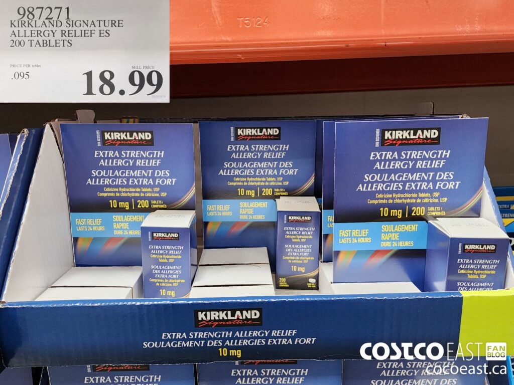 987271 KIRKLAND SIGNATURE ALLERGY RELIEF ES 200 TABLETS 18 99 Costco