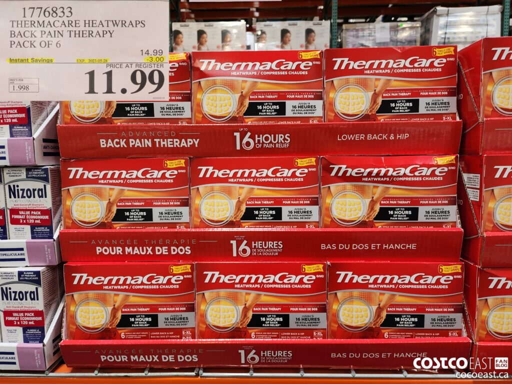 1776833 THERMACARE HEATWRAPS BACK PAIN THERAPY PACK OF 6 3 00 INSTANT
