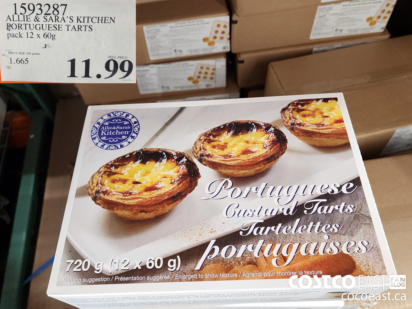 1593287 ALLIE SARA S KITCHEN PORTUGUESE TARTS Pack 12 X 60g 11 99   ALLIE  SARAS KITCHEN PORTUGUESE TARTS Pack 12 X 60g 20230601 77812 