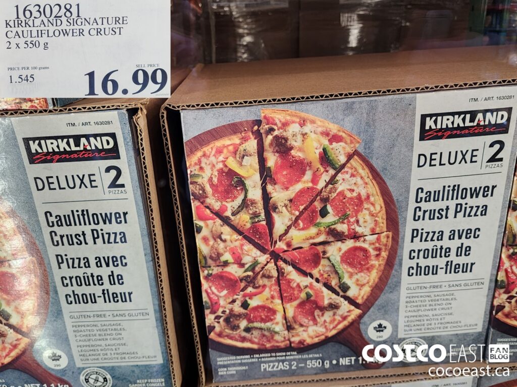 1630281 KIRKLAND SIGNATURE CAULIFLOWER CRUST 2 x 550 G 16 99 Costco