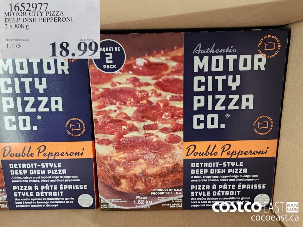 1652977 MOTOR CITY PIZZA DEEP DISH PEPPERONI 2 X 808G 18 99 - Costco ...