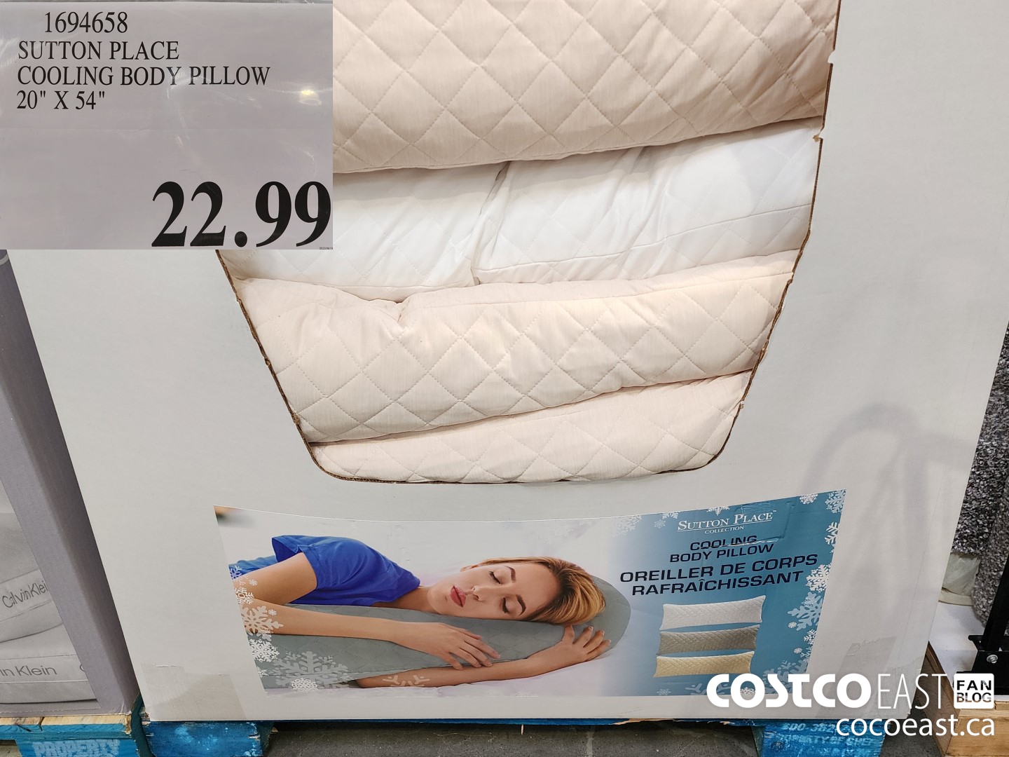 1694658 SUTTON PLACE COOLING BODY PILLOW 20 X 54 22 99 Costco East Fan Blog