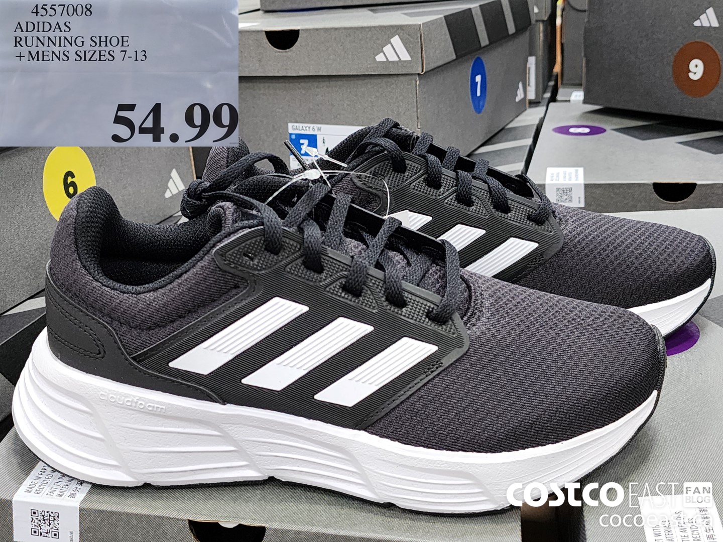 4557008 ADIDAS RUNNING SHOE MENS SIZES 7 13 54 99 Costco East Fan Blog