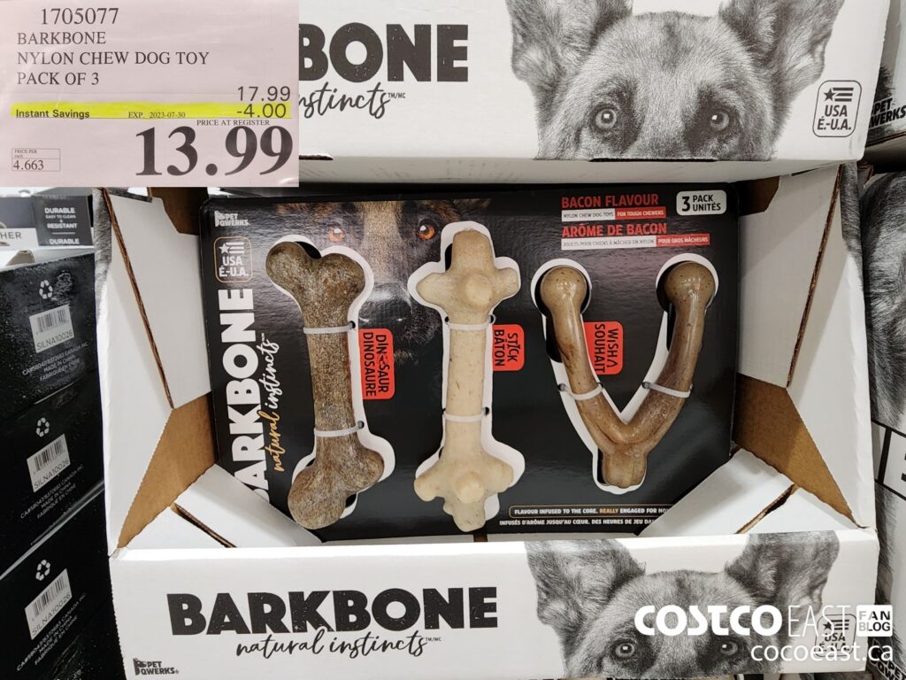 1705077 BARKBONE NYLON CHEW DOG TOY PACK OF 3 4 00 INSTANT SAVINGS