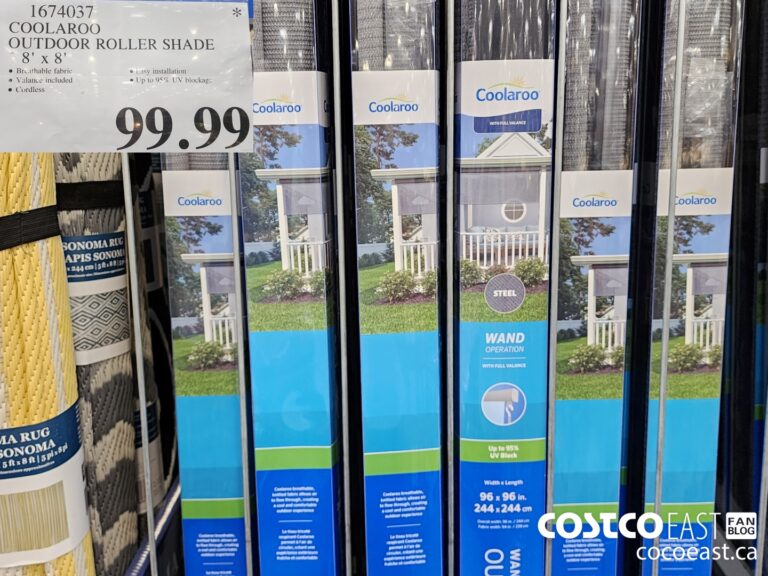 1674037 COOLAROO OUTDOOR ROLLER SHADE 8 X 8 99 99 Costco East Fan Blog