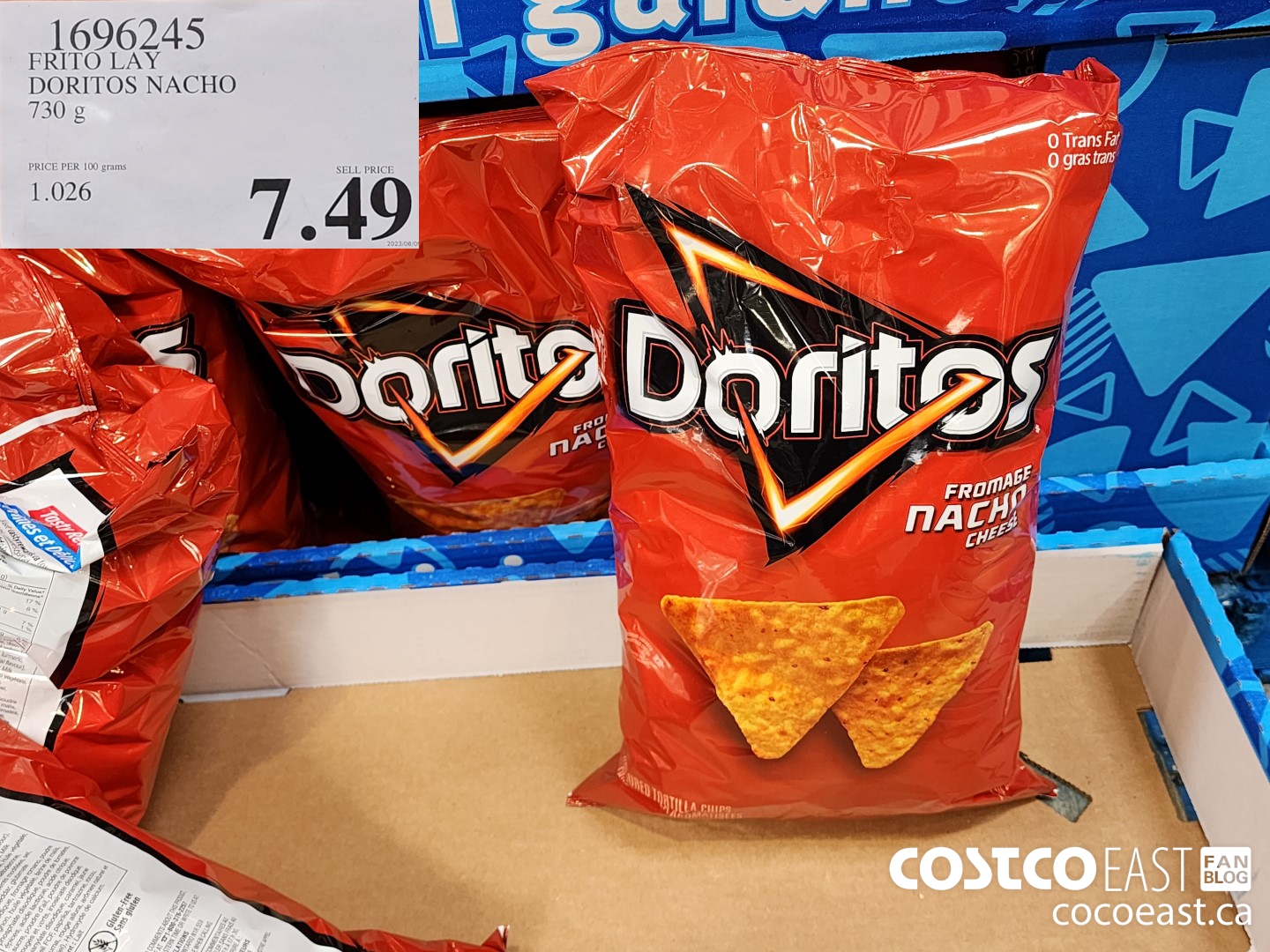 1696245 FRITO LAY DORITOS NACHO 730 g 7 49 - Costco East Fan Blog