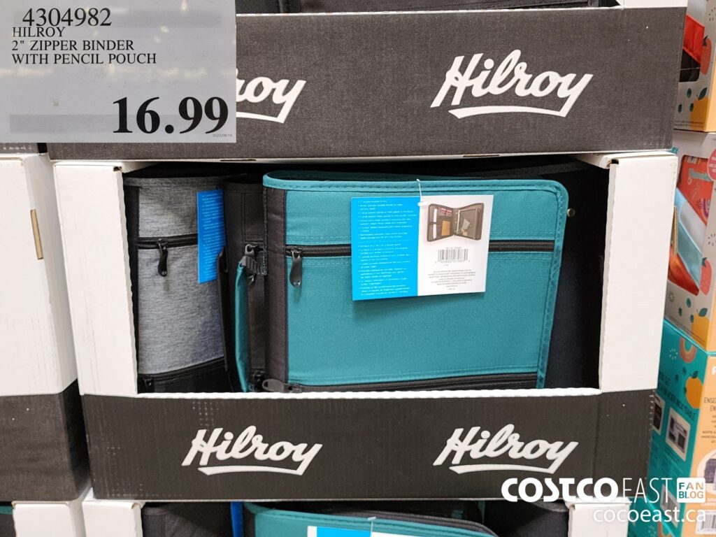 4304982 HILROY 2 ZIPPER BINDER WITH PENCIL POUCH 16 99 - Costco East ...