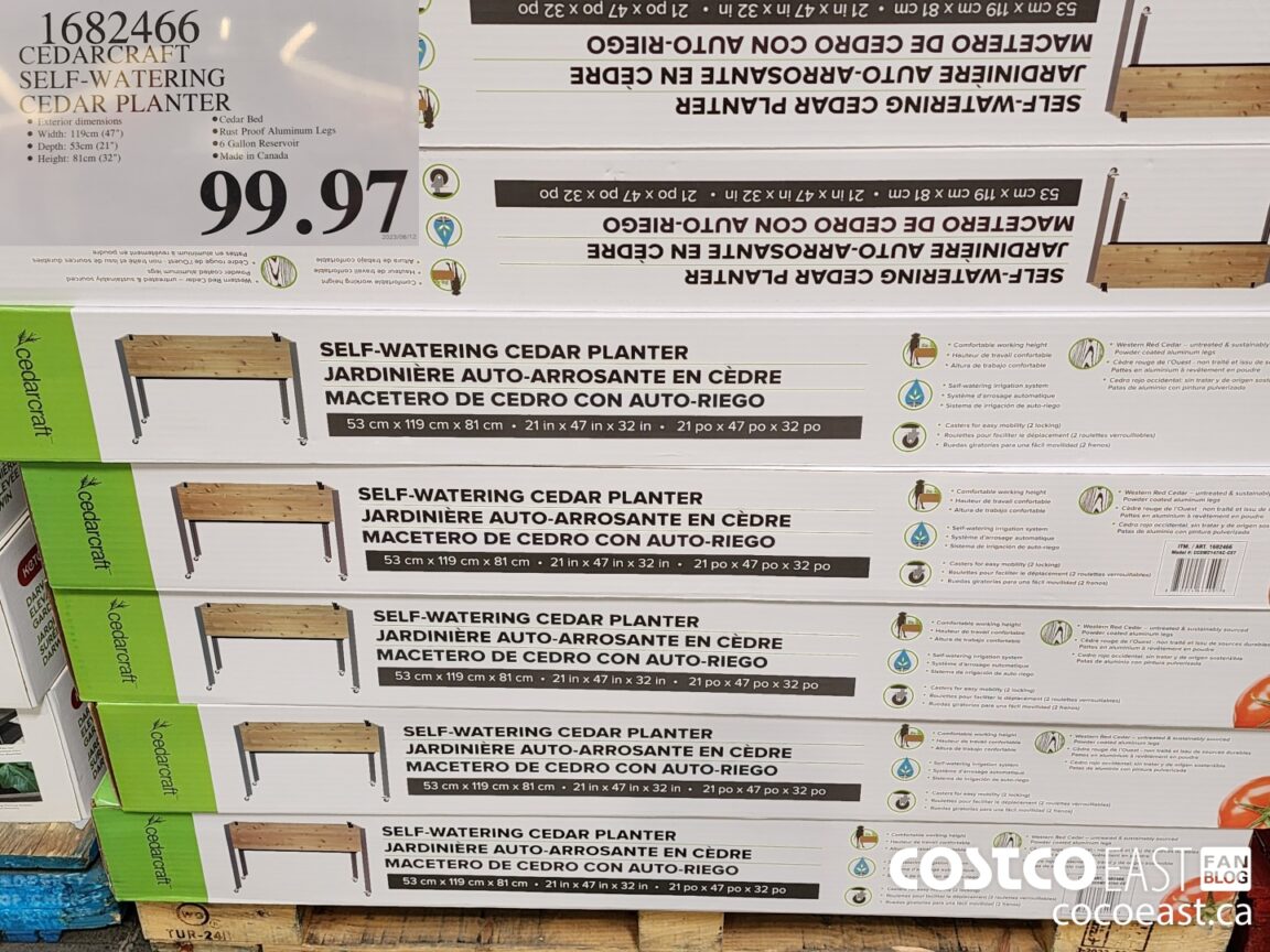 1682466 SELF WATERING ELEVATED CEDAR PLANTER 99 97 Costco East Fan Blog