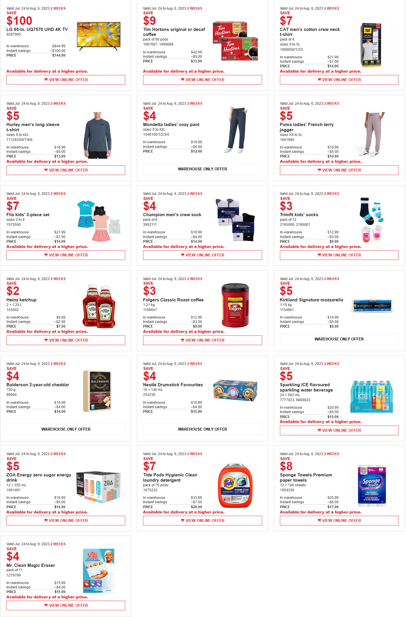 Costco sale Items & Flyer sales July 31st - Aug 6th 2023 – Ontario