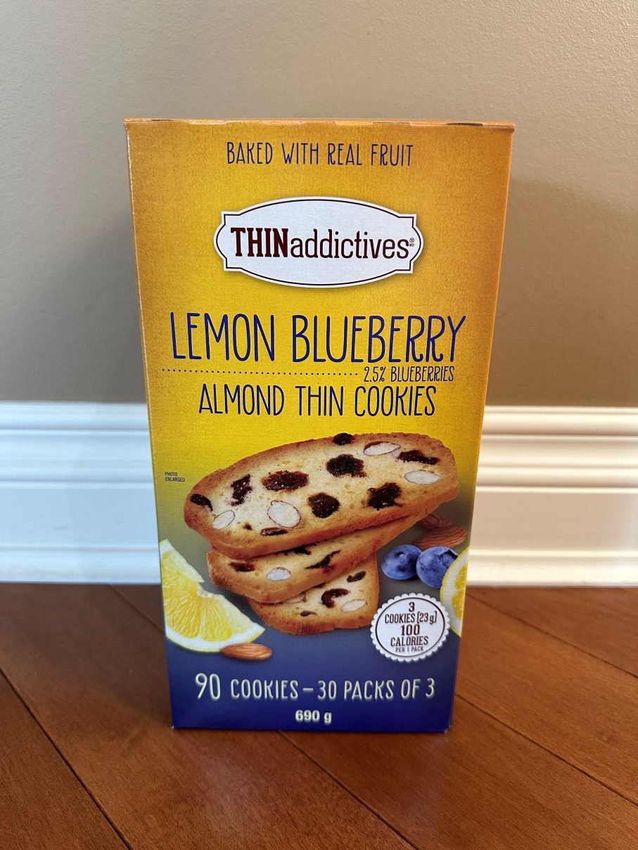 Natalie reviews Thinaddictives Lemon Blueberry Thin Cookies Costco
