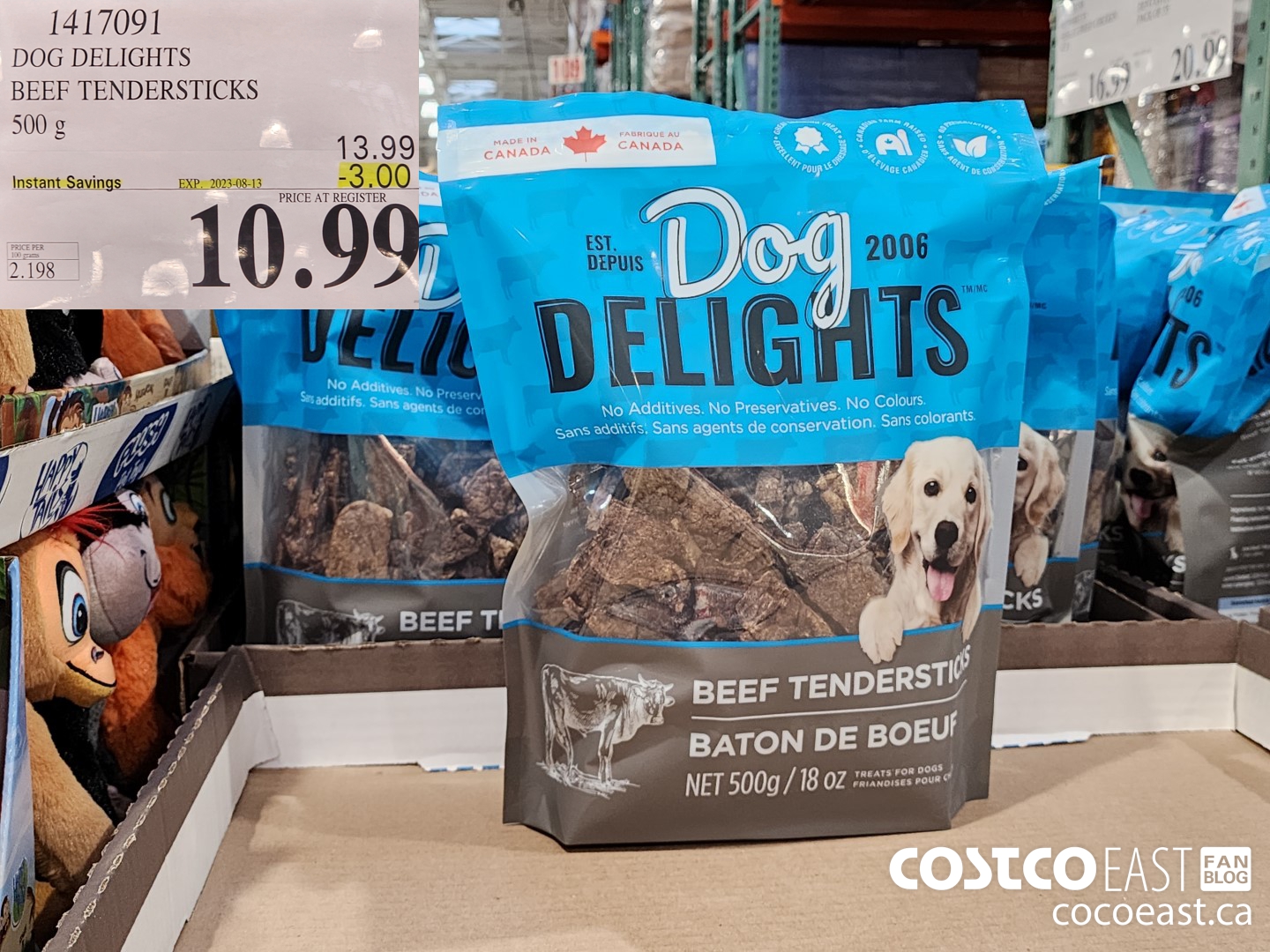 Dog delights shops beef tendersticks costco