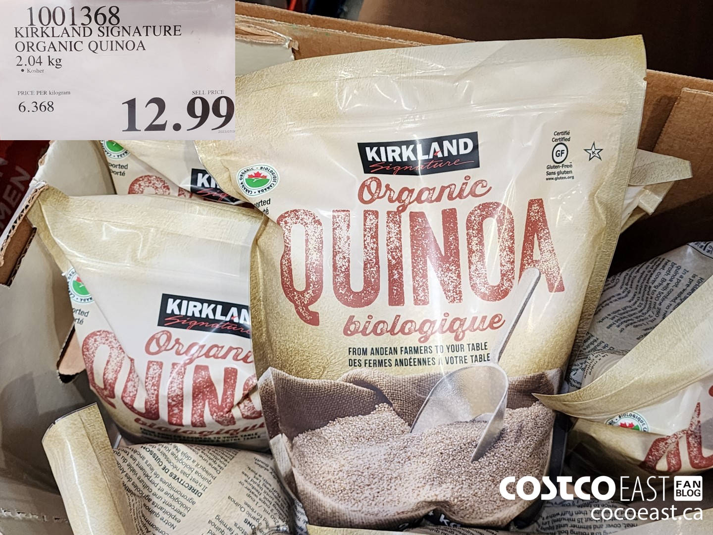 Kirkland Signature Organic Quinoa, 2.04 kg