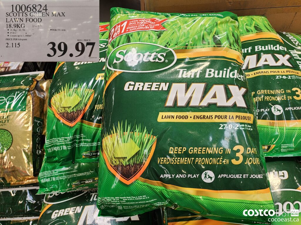 1006824 SCOTTS GREEN MAX LAWN FOOD 18 9kg 39 97 Costco East Fan Blog 1006824-scotts-green-max-lawn-food-18-9kg-39-97-costco-east-fan-blog