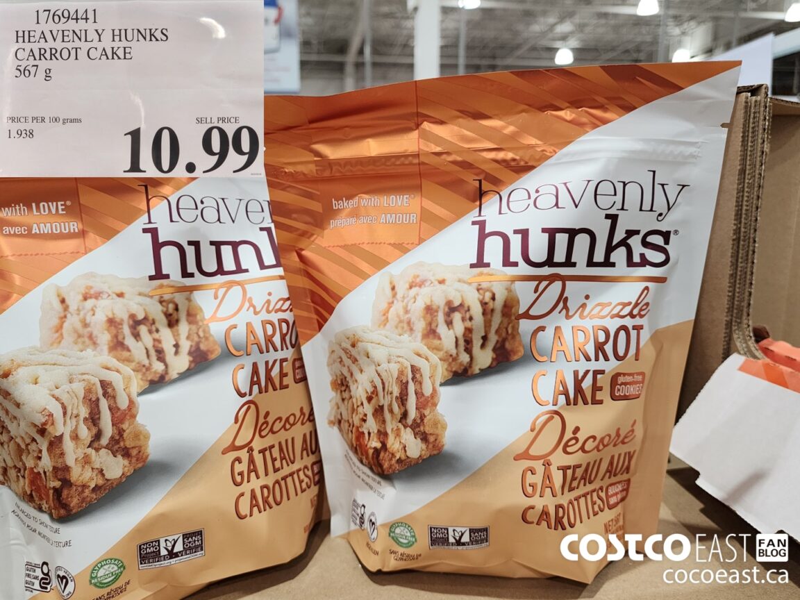 1769441 HEAVENLY HUNKS CARROT CAKE 567 g 10 99 - Costco East Fan Blog