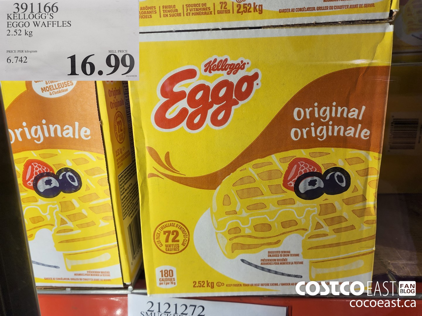 391166 KELLOGG S EGGO WAFFLES 2 52 KG 16 99 Costco East Fan Blog