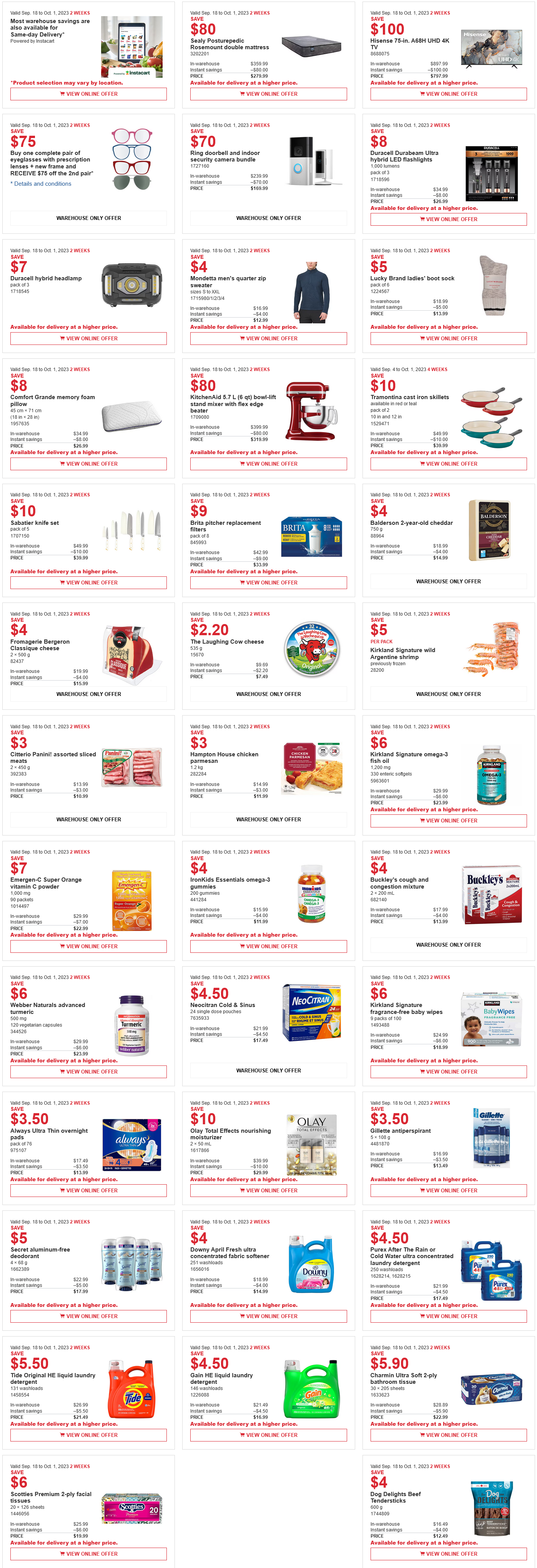 Costco sales & Flyer sales March 18th - 24th 2024 – Ontario