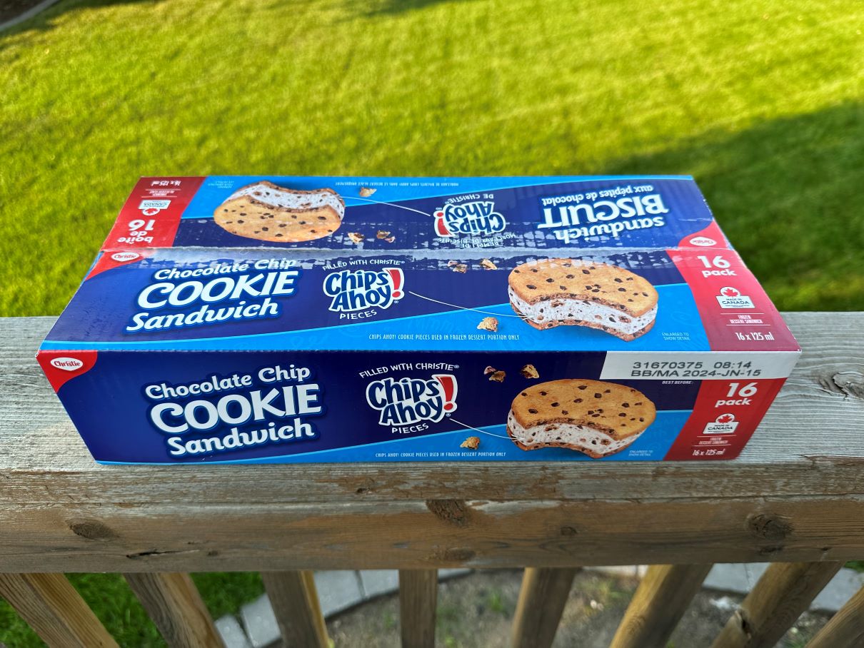 Natalie reviews Chips Ahoy Chocolate Chip Cookie Frozen Sandwich