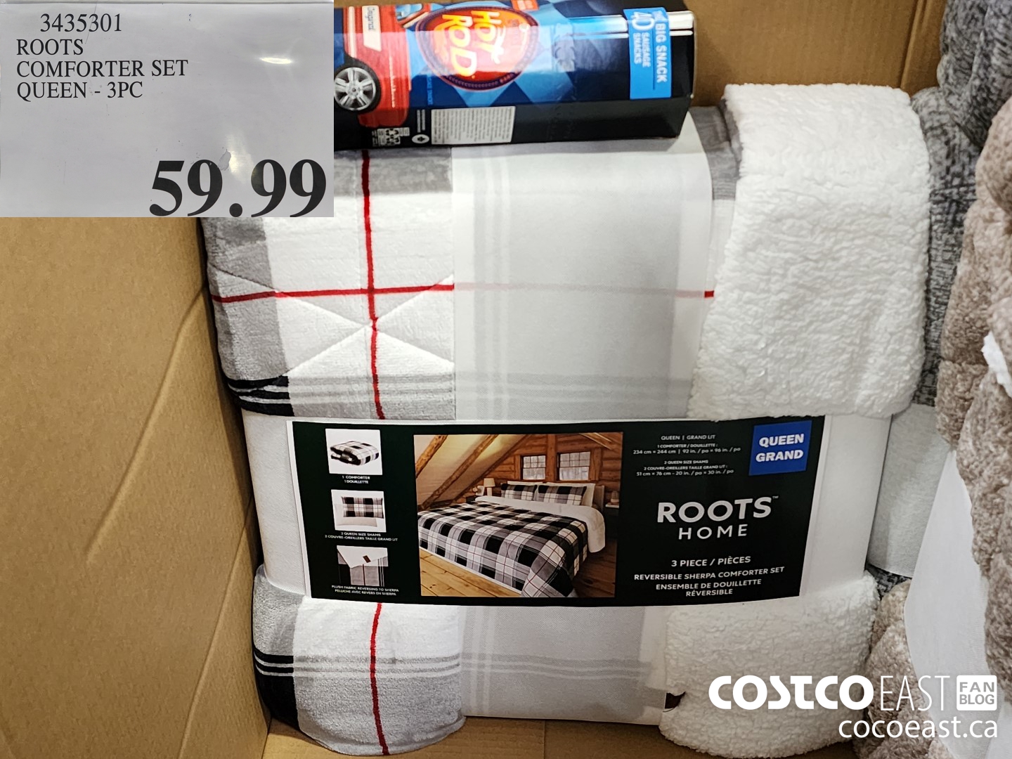 3435301 ROOTS COMFORTER SET QUEEN 3PC 59 99 Costco East Fan Blog