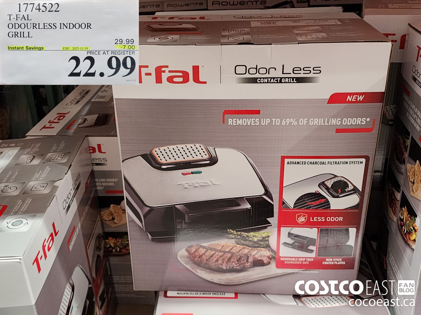 1774522 T FAL ODOURLESS INDOOR GRILL 7 00 INSTANT SAVINGS EXPIRES ON 2023 11 19 22 99 Costco East Fan Blog