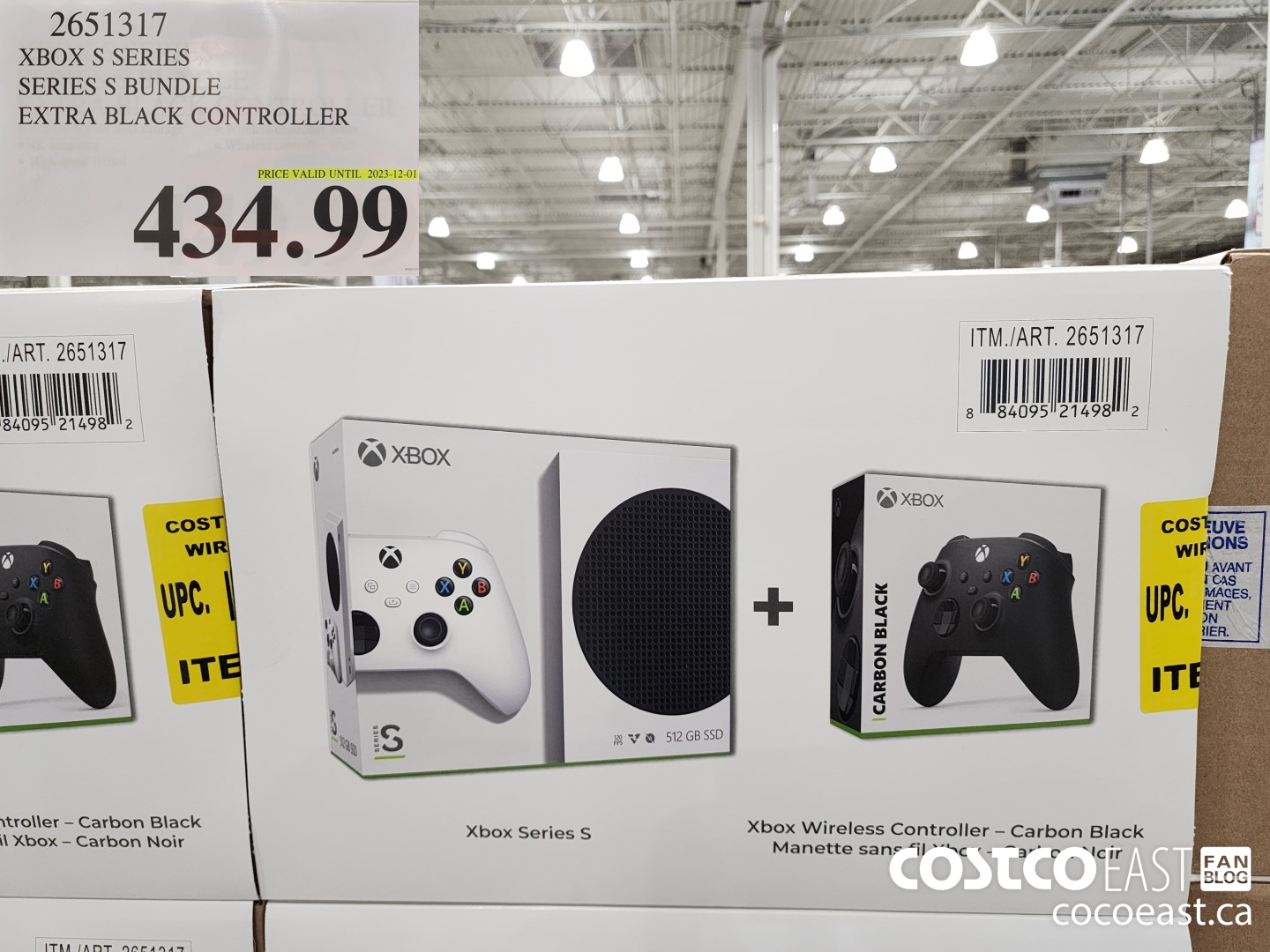 2651317 XBOX S SERIES SERIES S BUNDLE EXTRA BLACK CONTROLLER 434