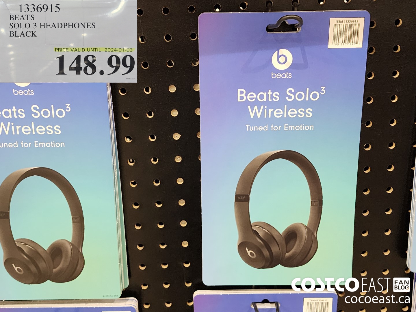 1336915 BEATS SOLO 3 HEADPHONES BLACK 148 99 Costco East Fan Blog