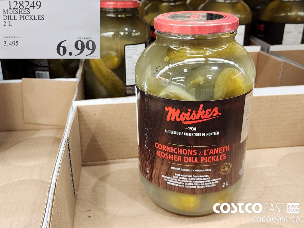 128249 MOISHES DILL PICKLES 2 L 6 99 Costco East Fan Blog