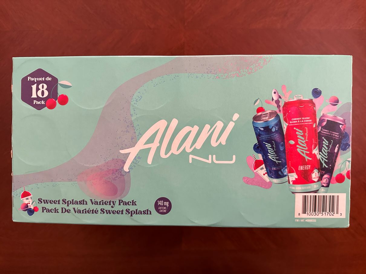 Natalie reviews Alani Sweet Splash Variety Pack Energy Drink Costco