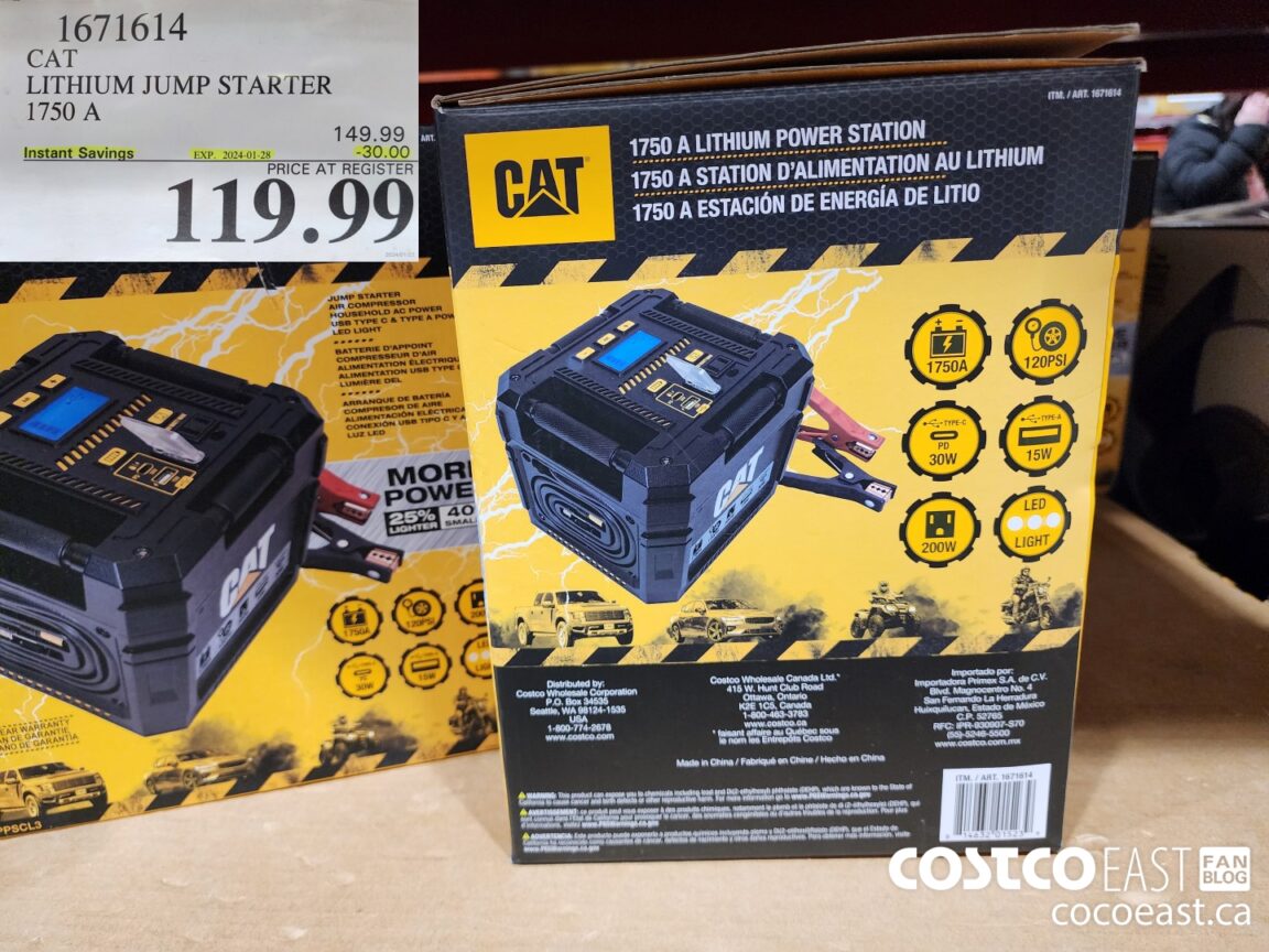 1671614 CAT LITHIUM JUMP STARTER 1750 A 30 00 INSTANT SAVINGS EXPIRES