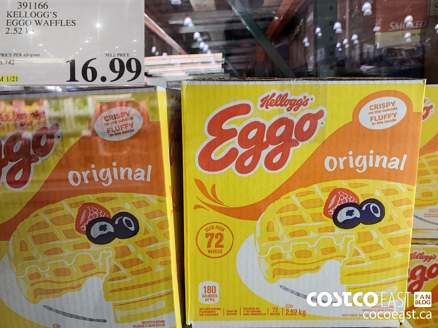 391166 KELLOGG S EGGO WAFFLES 2 52 KG 16 99 Costco East Fan Blog