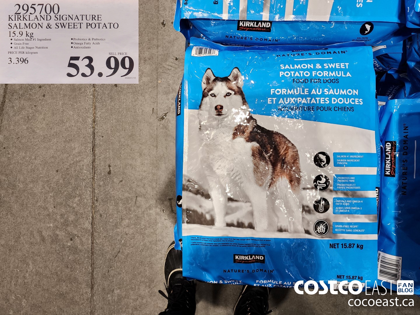 Costco salmon and sweet potato 2025 dog food