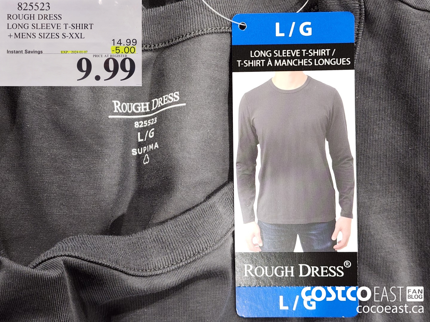 825523 ROUGH DRESS LONG SLEEVE T SHIRT MENS SIZES S XXL 5 00 INSTANT SAVINGS EXPIRES ON 2024 01 07 9 99 Costco East Fan Blog