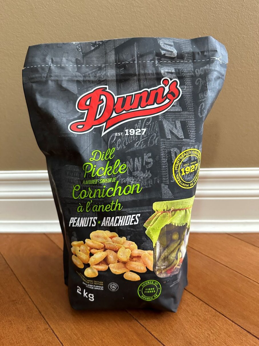 Natalie reviews Dunn's Dill Pickle Flavoured Peanuts Costco East Fan