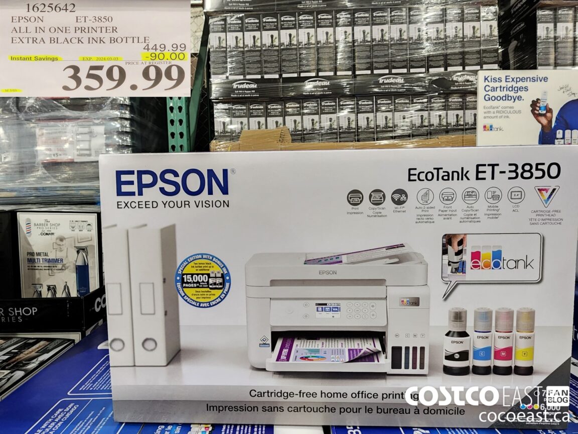 1625642 EPSON ET 3850 ALL IN ONE PRINTER EXTRA BLACK INK BOTTLE 90 00