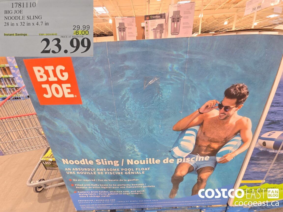 1781110 BIG JOE NOODLE SLING 23 IN X 32 X 4 7 IN 6 00 INSTANT SAVINGS