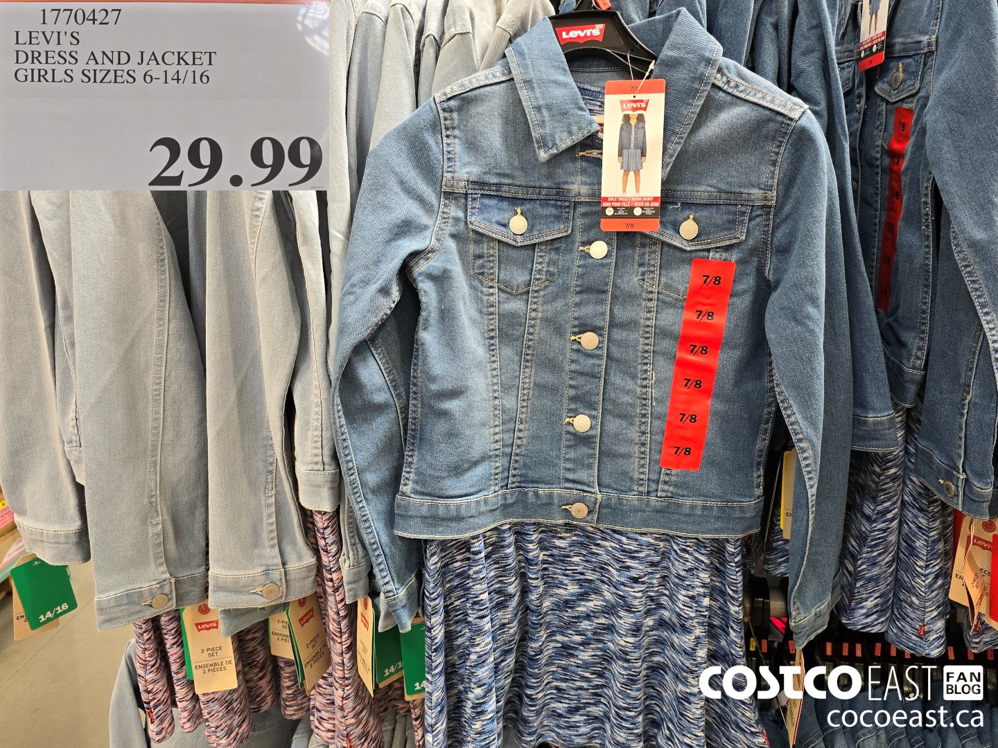 1770427 LEVI S DRESS AND JACKET GIRLS SIZES 6 14 16 29 99 Costco East Fan Blog