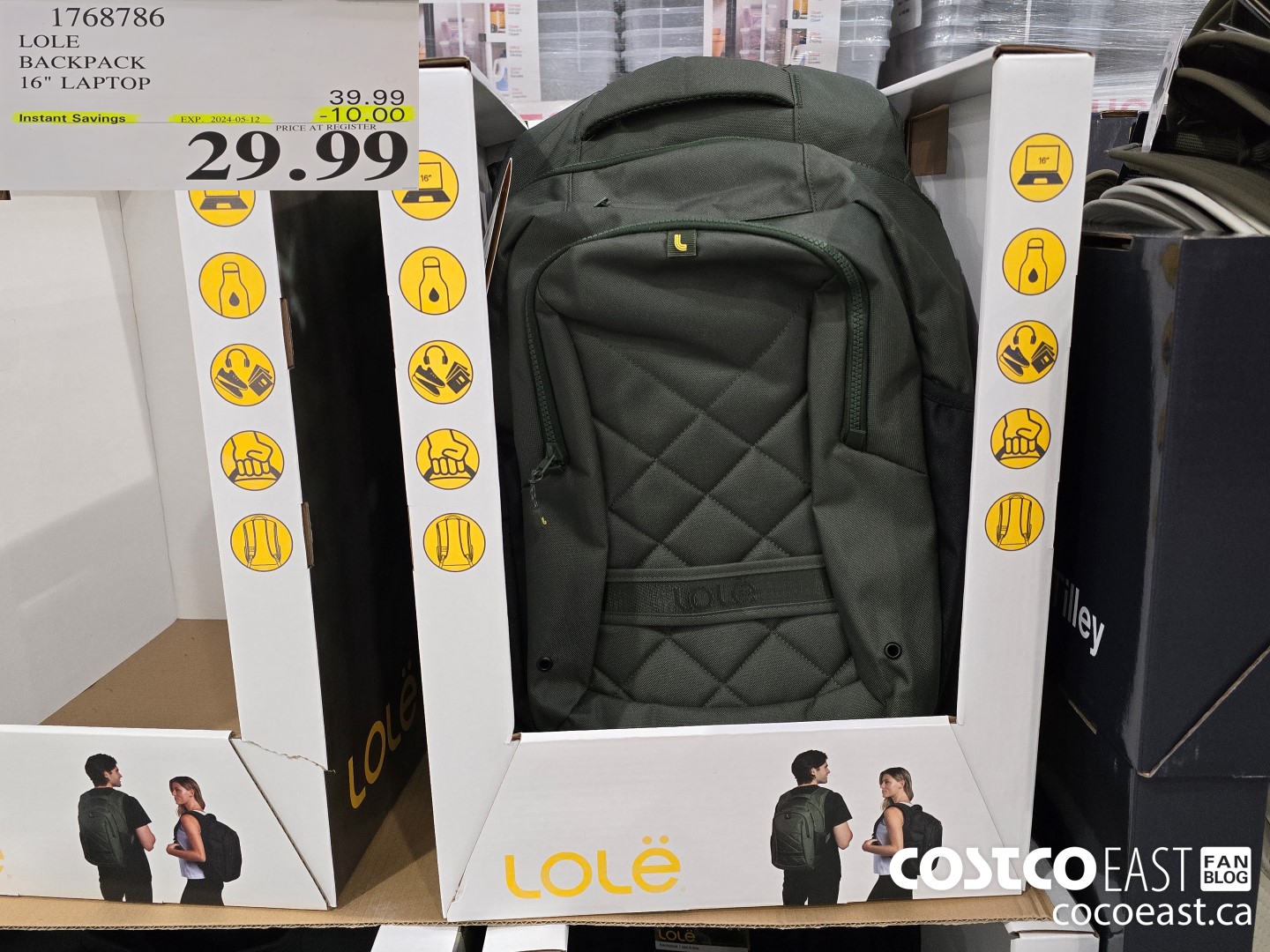 1768786 LOLE BACKPACK 16 LAPTOP 10 00 INSTANT SAVINGS EXPIRES ON 2024 05 12 29 99 Costco East Fan Blog