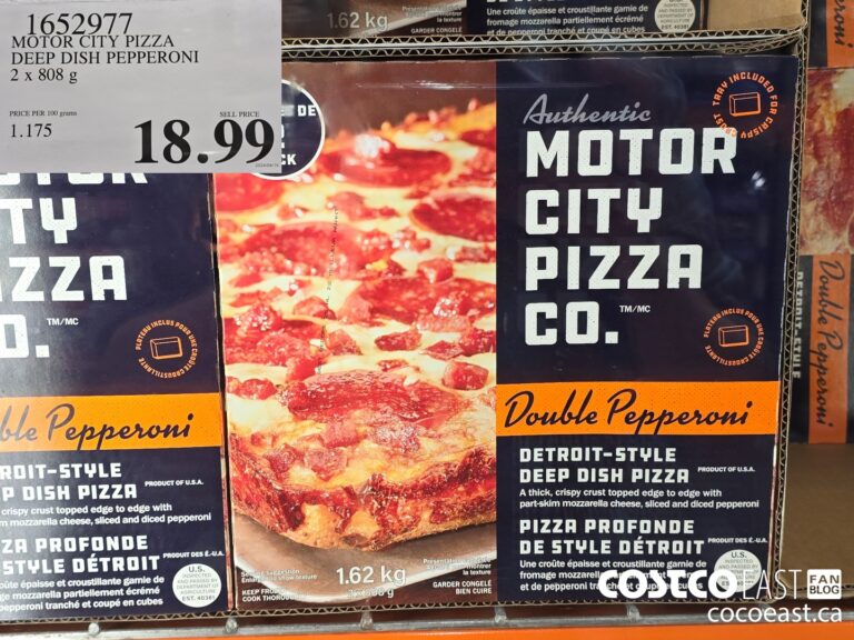 1652977 Motor City Pizza Deep Dish Pepperoni 2 X 808g 18 99 - Costco 