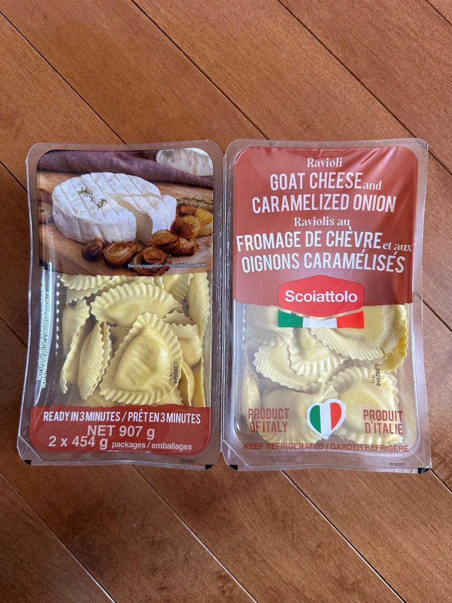 Natalie reviews Scoiattolo Ravioli Goat Cheese and Caramelized Onion