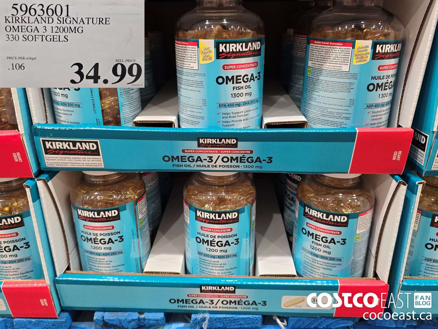 5963601 KIRKLAND SIGNATURE OMEGA 3 1200MG 330 SOFTGELS 34 99 - Costco ...