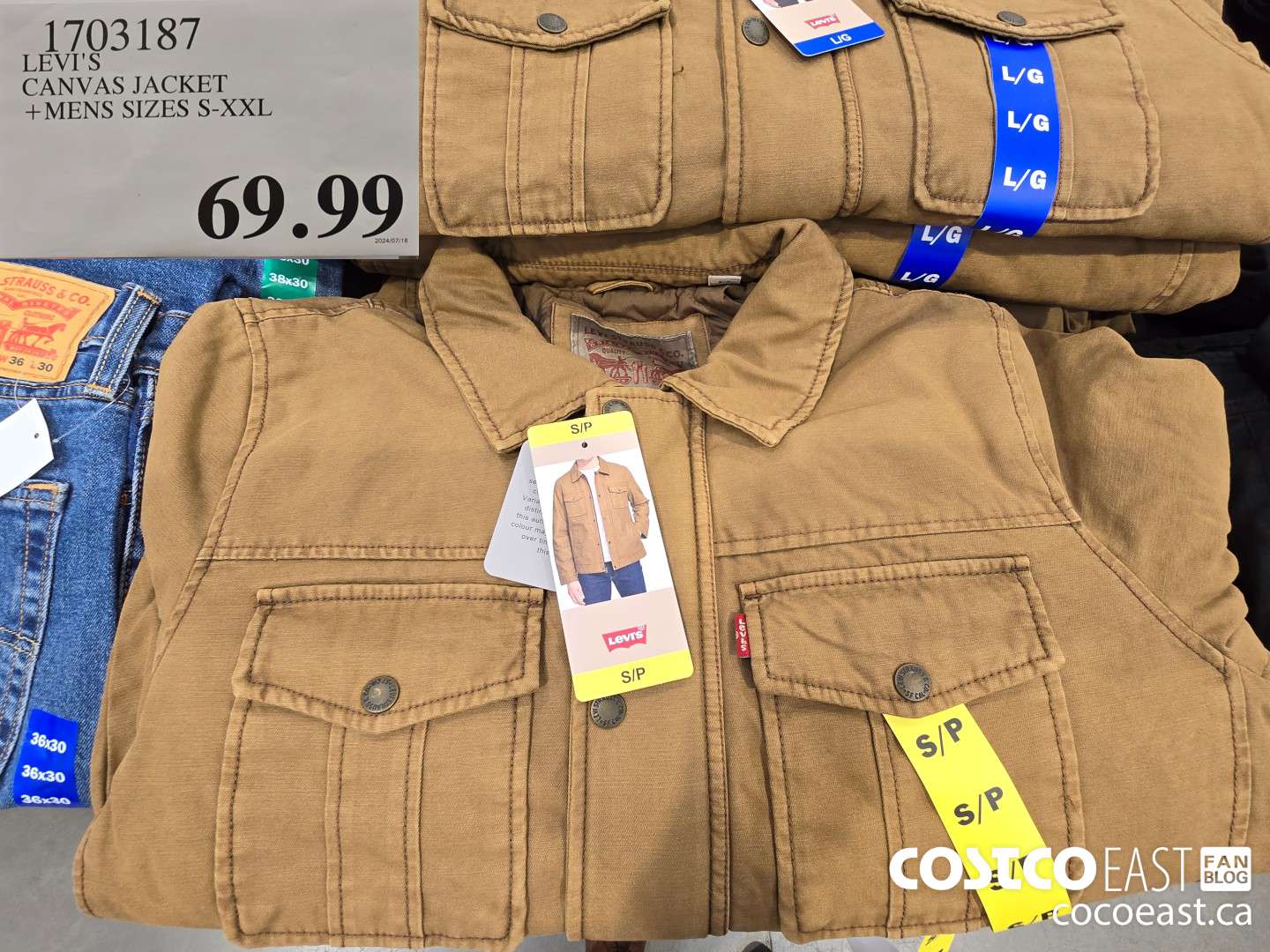 Levis jacket men's costco on sale